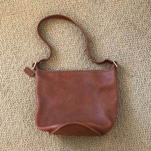 Classic Leather Coach Bucket Bag.